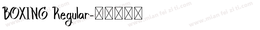 BOXING Regular字体转换